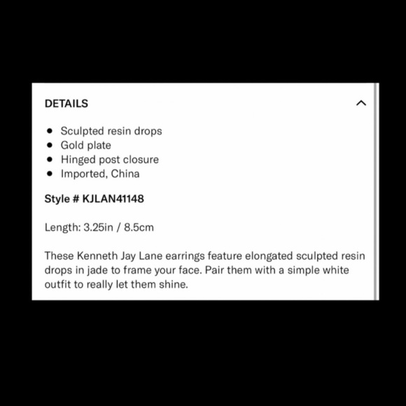 Shopbop Kenneth Jay Lane Jade Earrings. - Picture 4 of 5